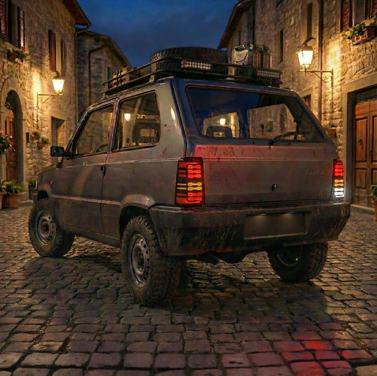 Coppia Cover Stop Moderni "Pixel" per Fiat Panda 141