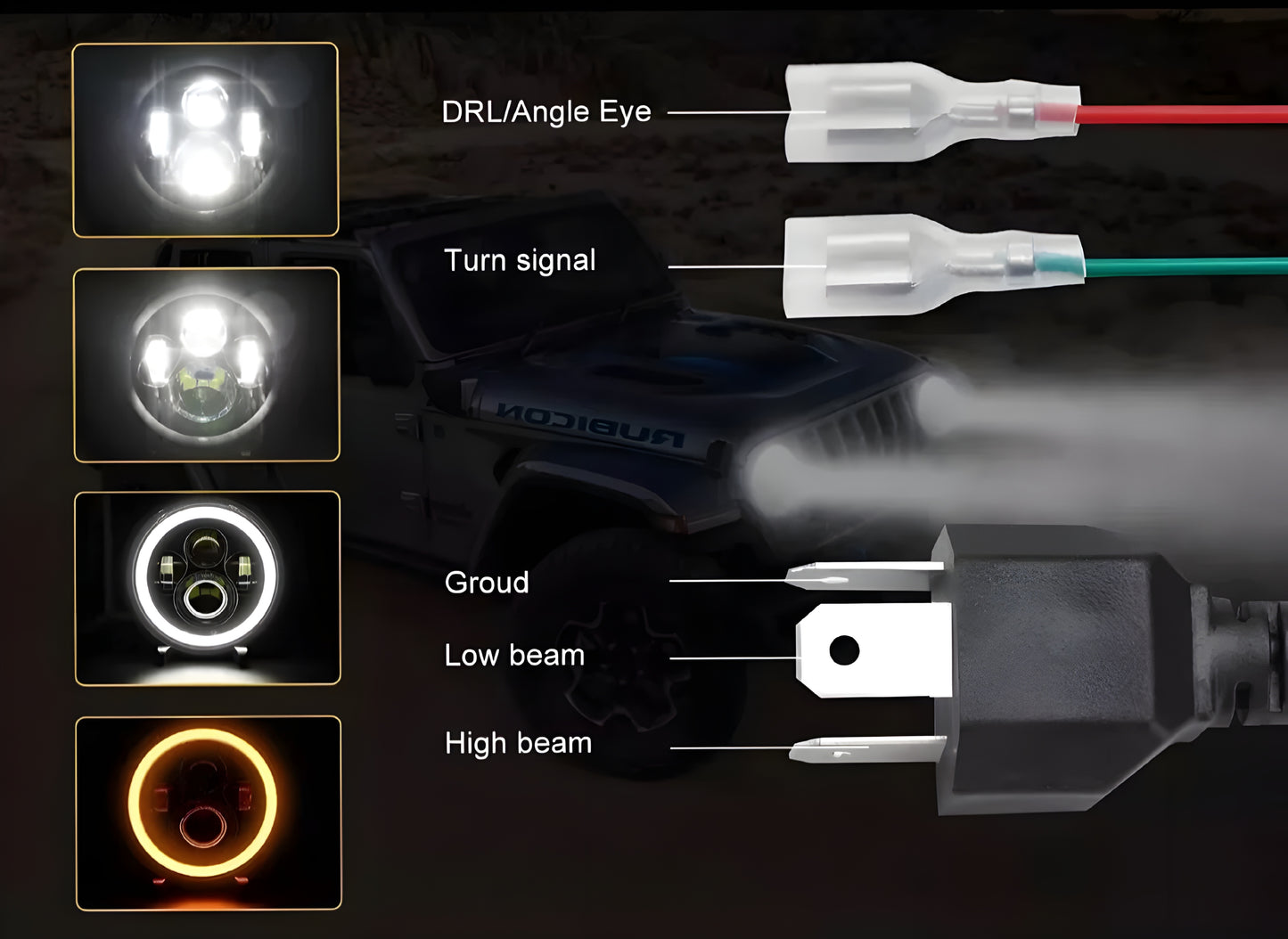 Fari Led Panda 141 tondi