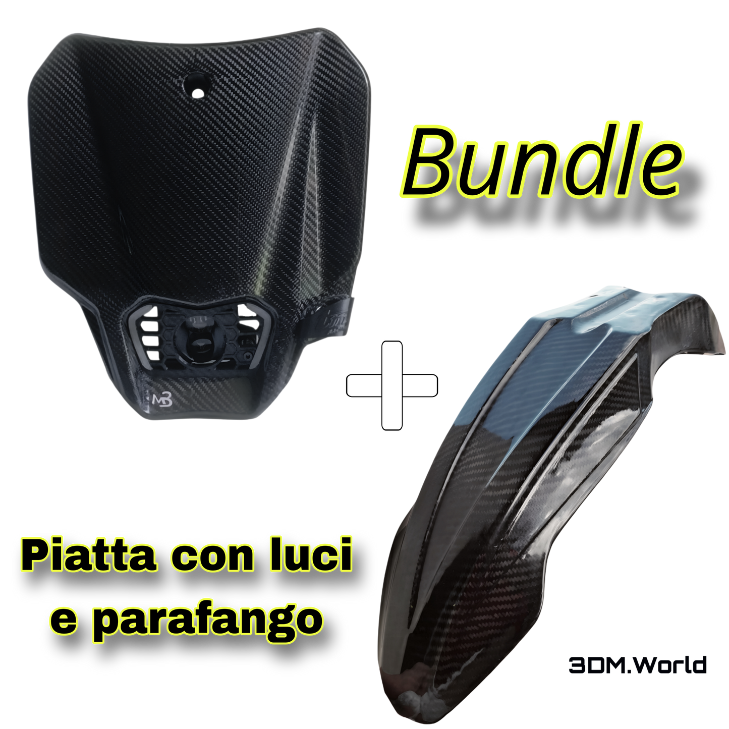 Bundle Tabella + Parafango Carbon fiber TM