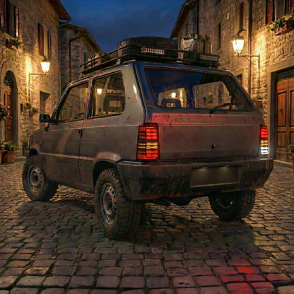 Coppia Cover Stop Moderni "Pixel" per Fiat Panda 141