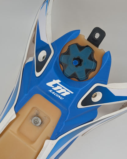 Cover Serbatoio Blu per TM Racing (2008-2014) - Restyling Anti-Ingiallimento