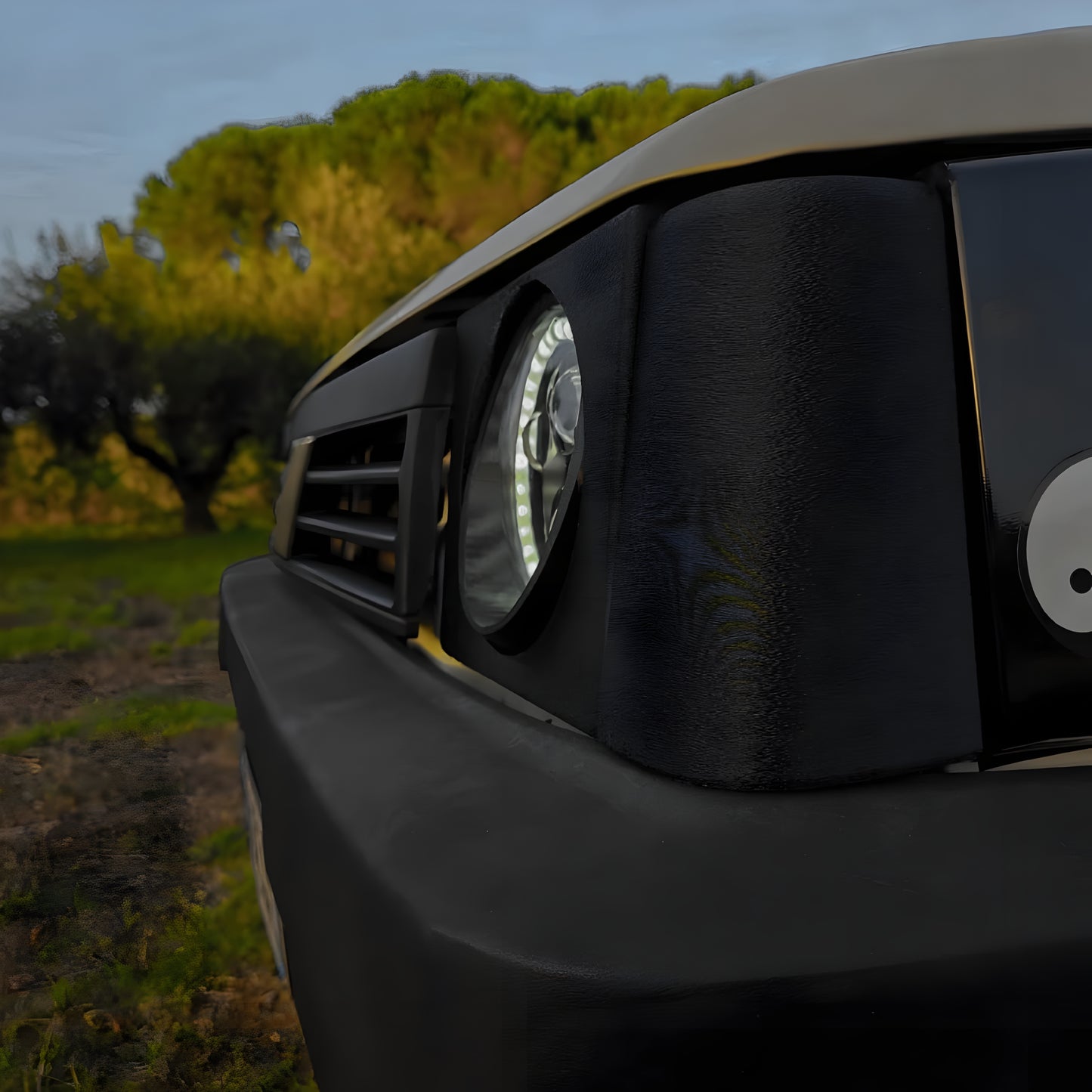 Panda 141 round LED headlights