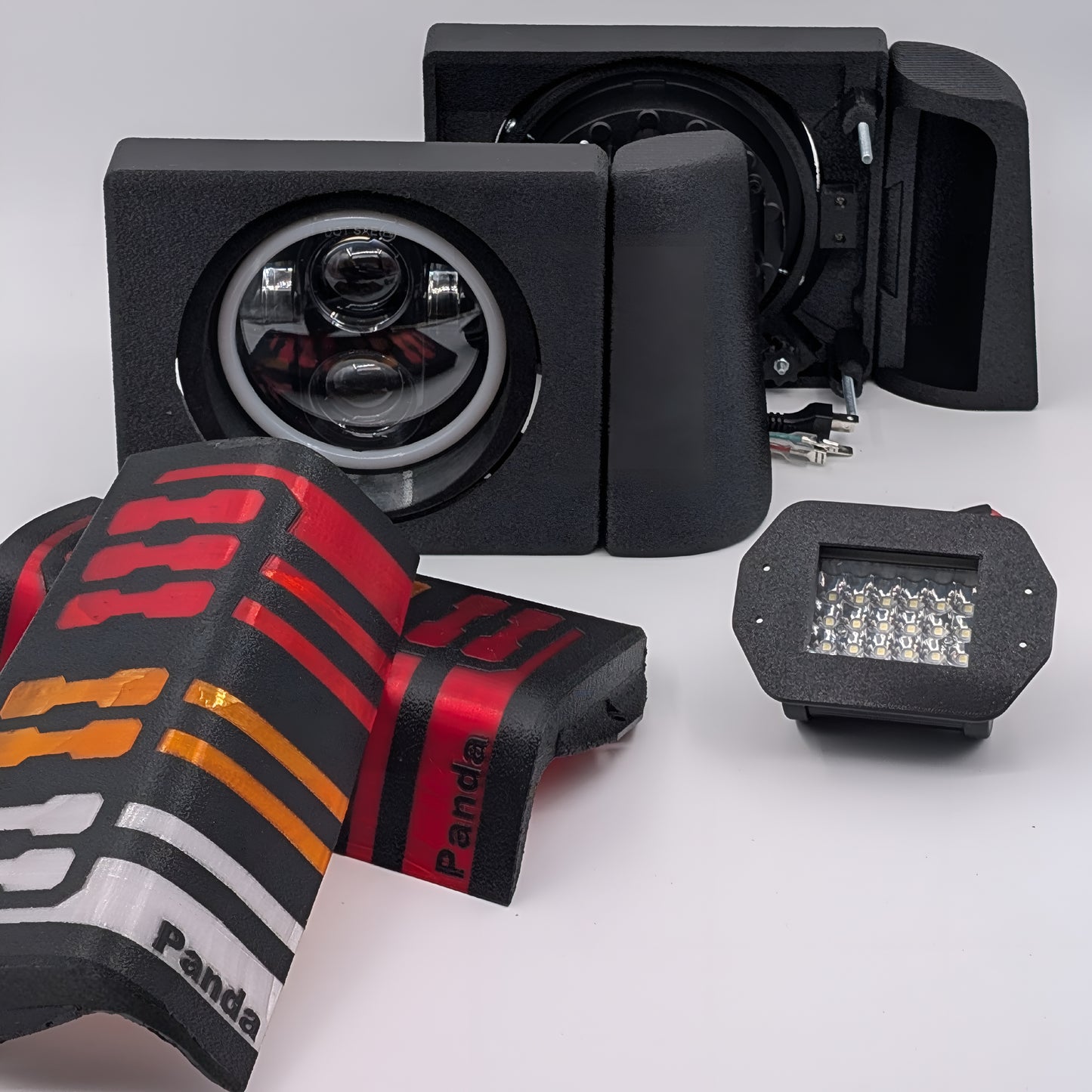 Kit Restyling 3 Pezzi Fiat Panda - Fari LED e Fanali