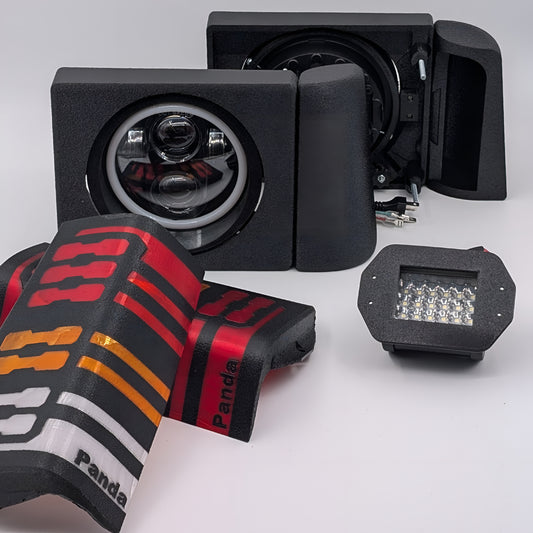 Kit Restyling 3 Pezzi Fiat Panda - Fari LED e Fanali