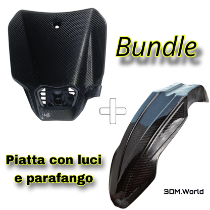 Bundle Tabella + Parafango Carbon fiber TM