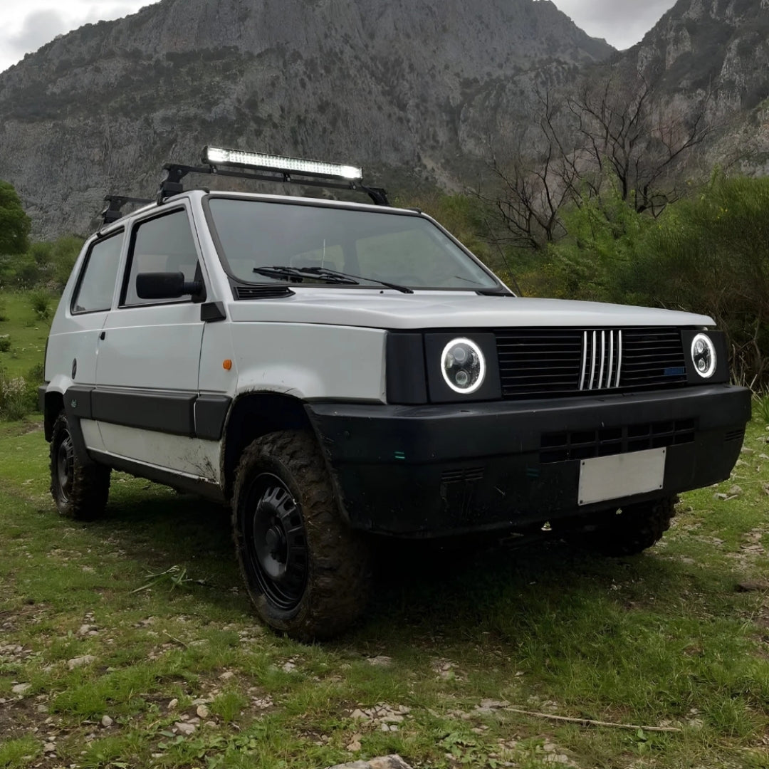 Panda 141 round LED headlights
