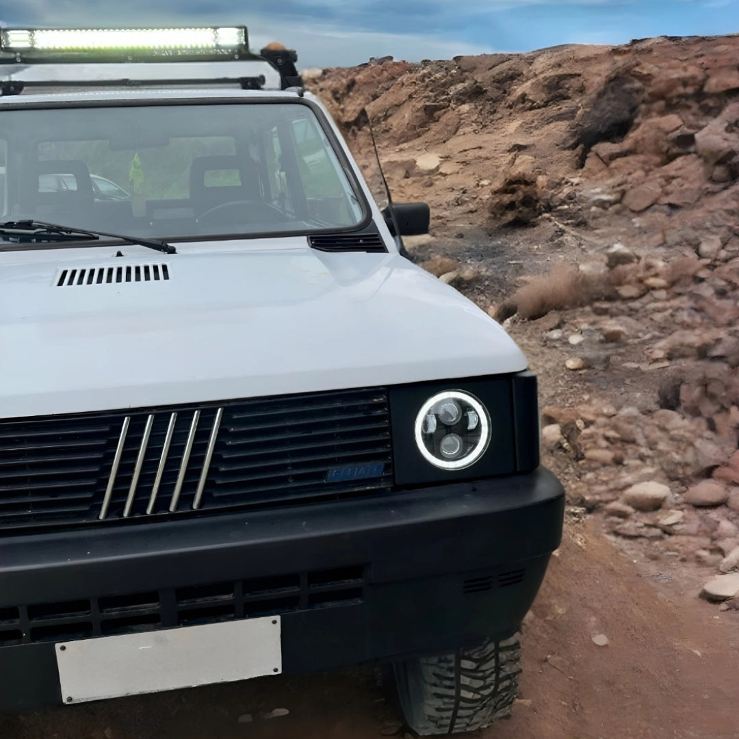 Panda 141 round LED headlights